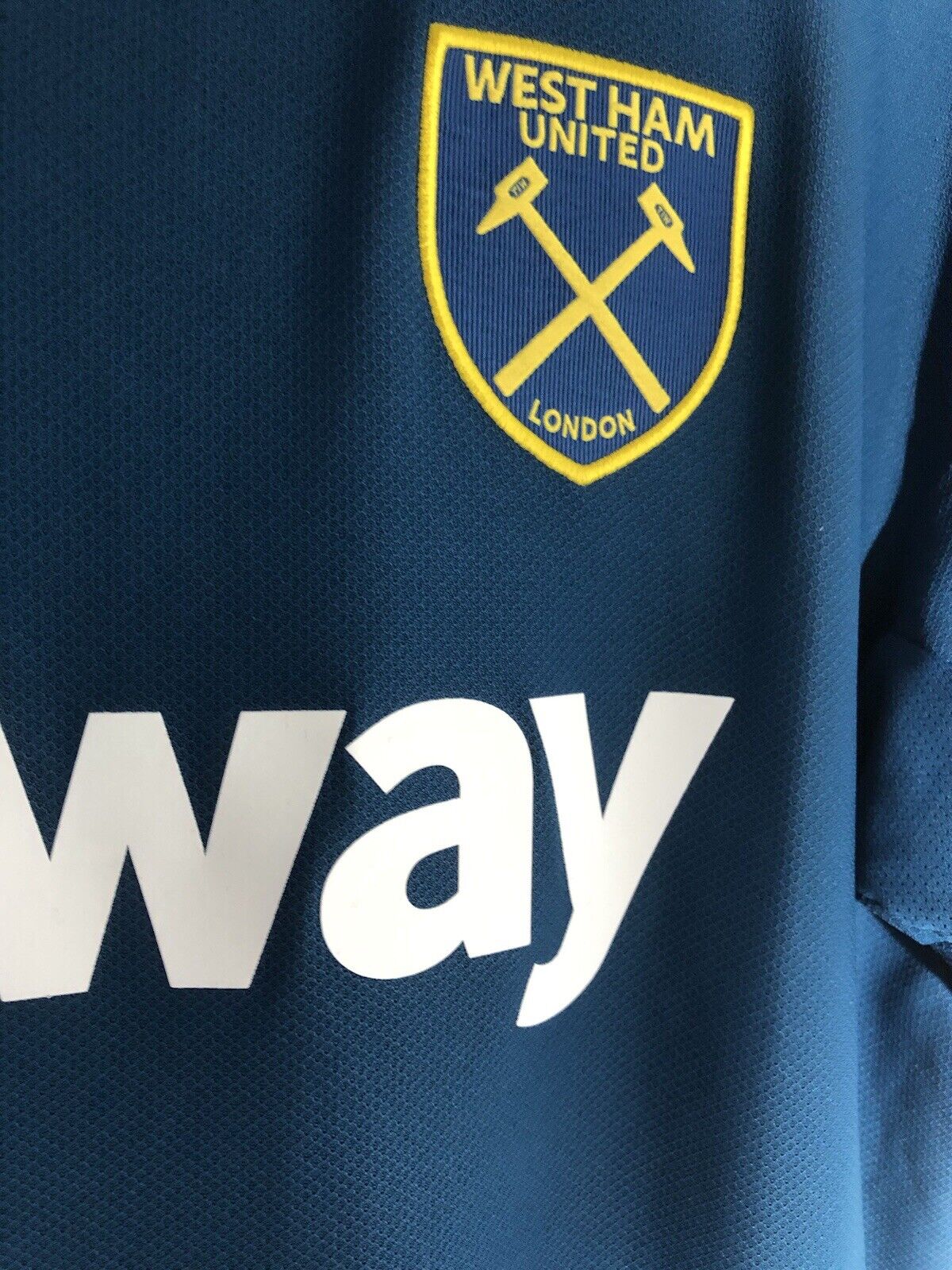 Noble 16 West Ham United 2018 19 Large 3rd Shirt Umbro Excellent Condition