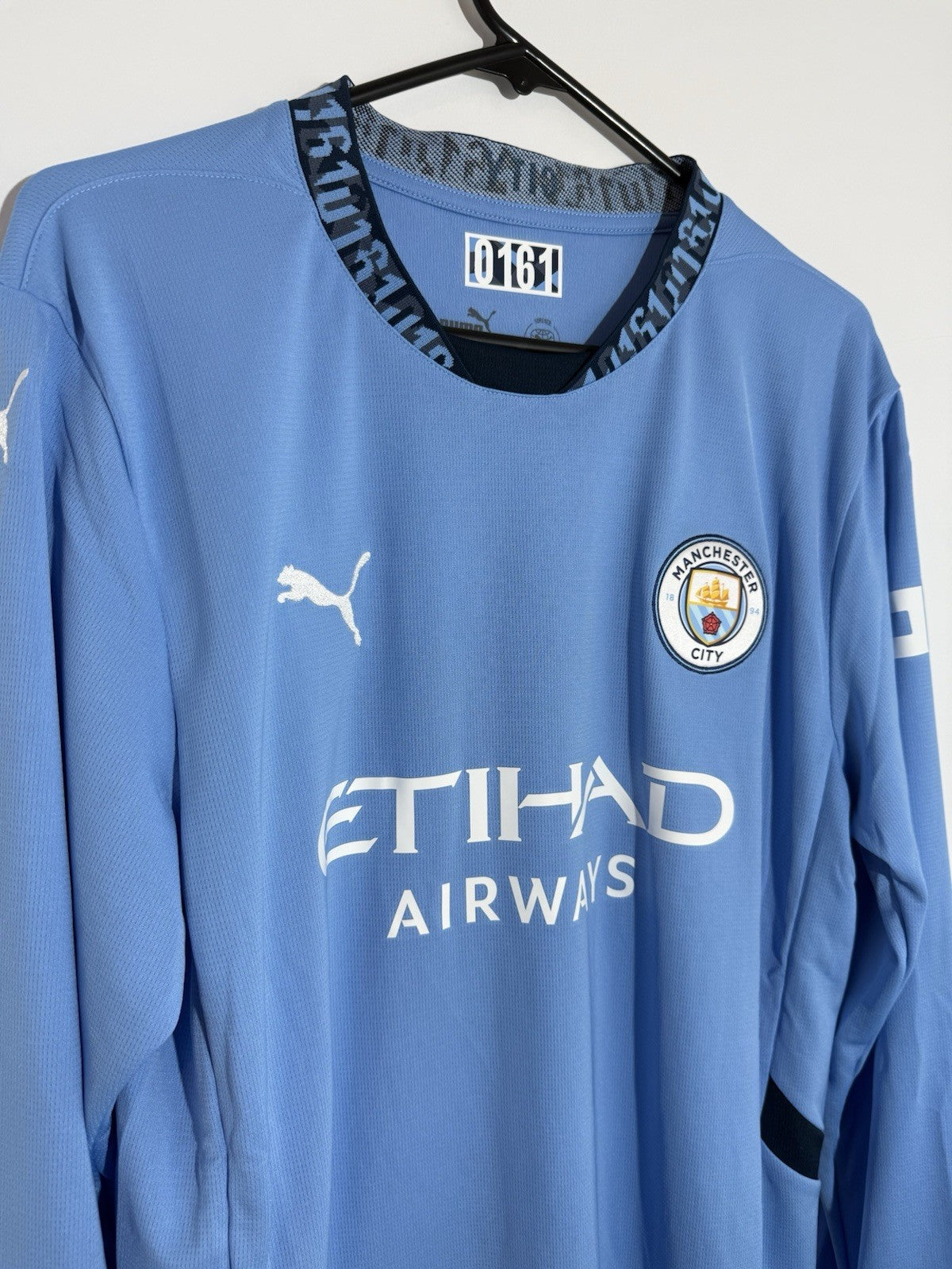 Manchester City Haaland #9 2024/25 Large LS Home BNWT 775076-01