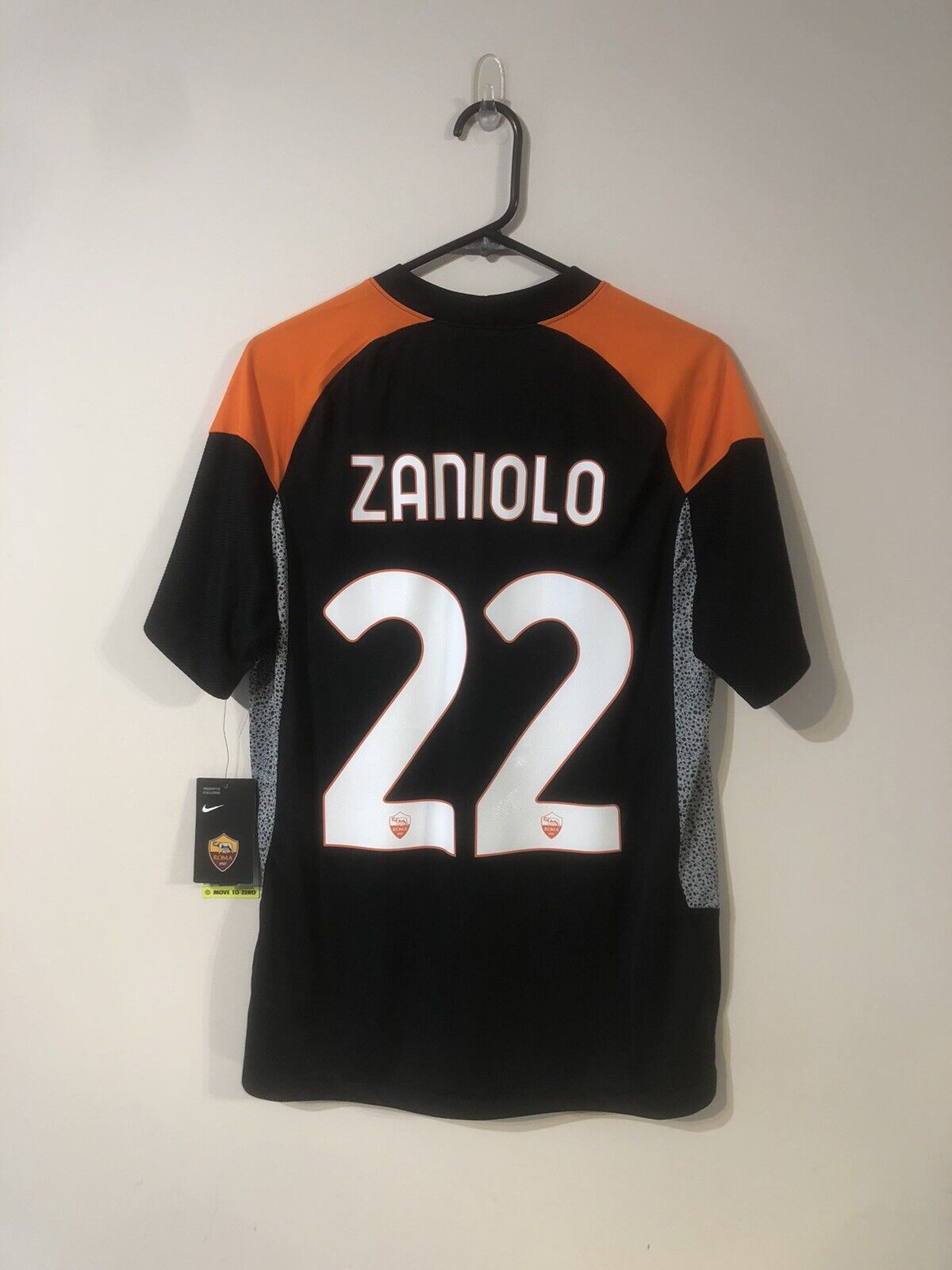 Zaniolo #22 AS Roma 3rd 2020/21 Medium Football Shirt Nike BNWT