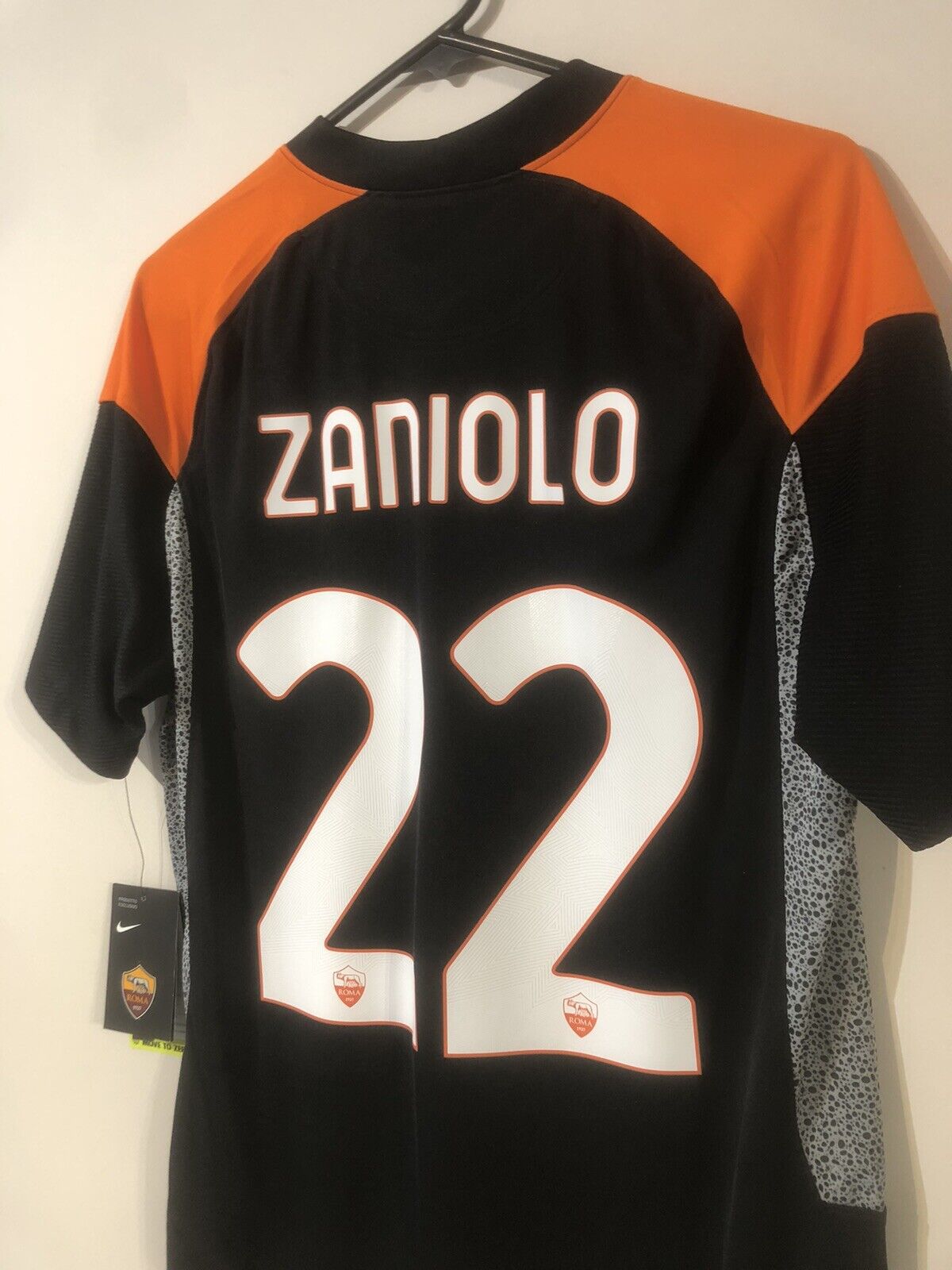 Zaniolo #22 AS Roma 3rd 2020/21 Medium Football Shirt Nike BNWT