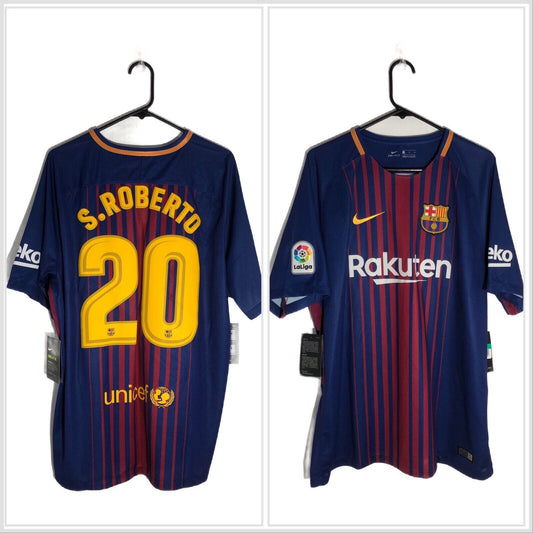 S Roberto 20 Barcelona Xl 2017 18 Home Shirt Nike Brand New With Tags 847255 457