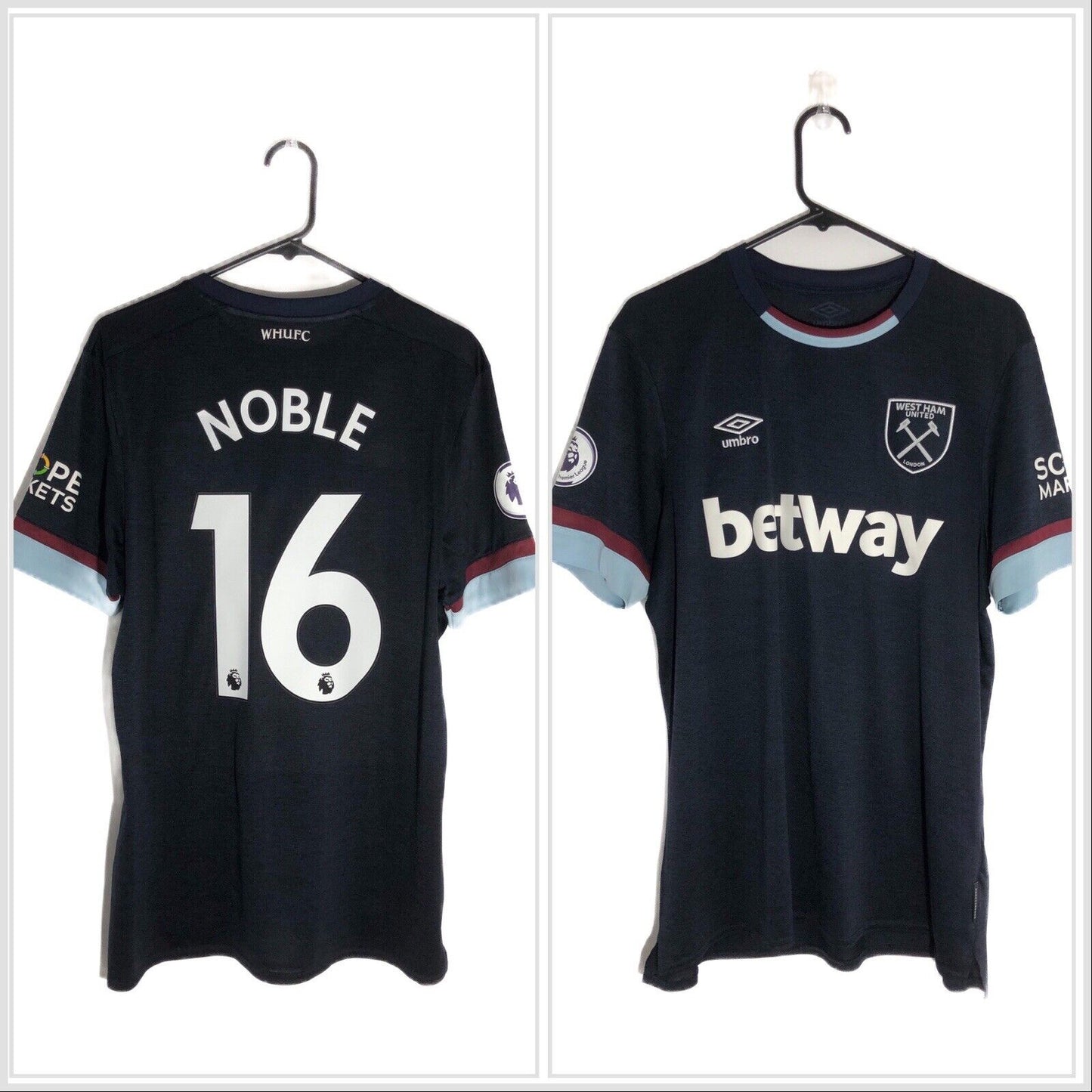 Noble 16 West Ham United 2021 22 Large 3rd Shirt Umbro Excellent Condition