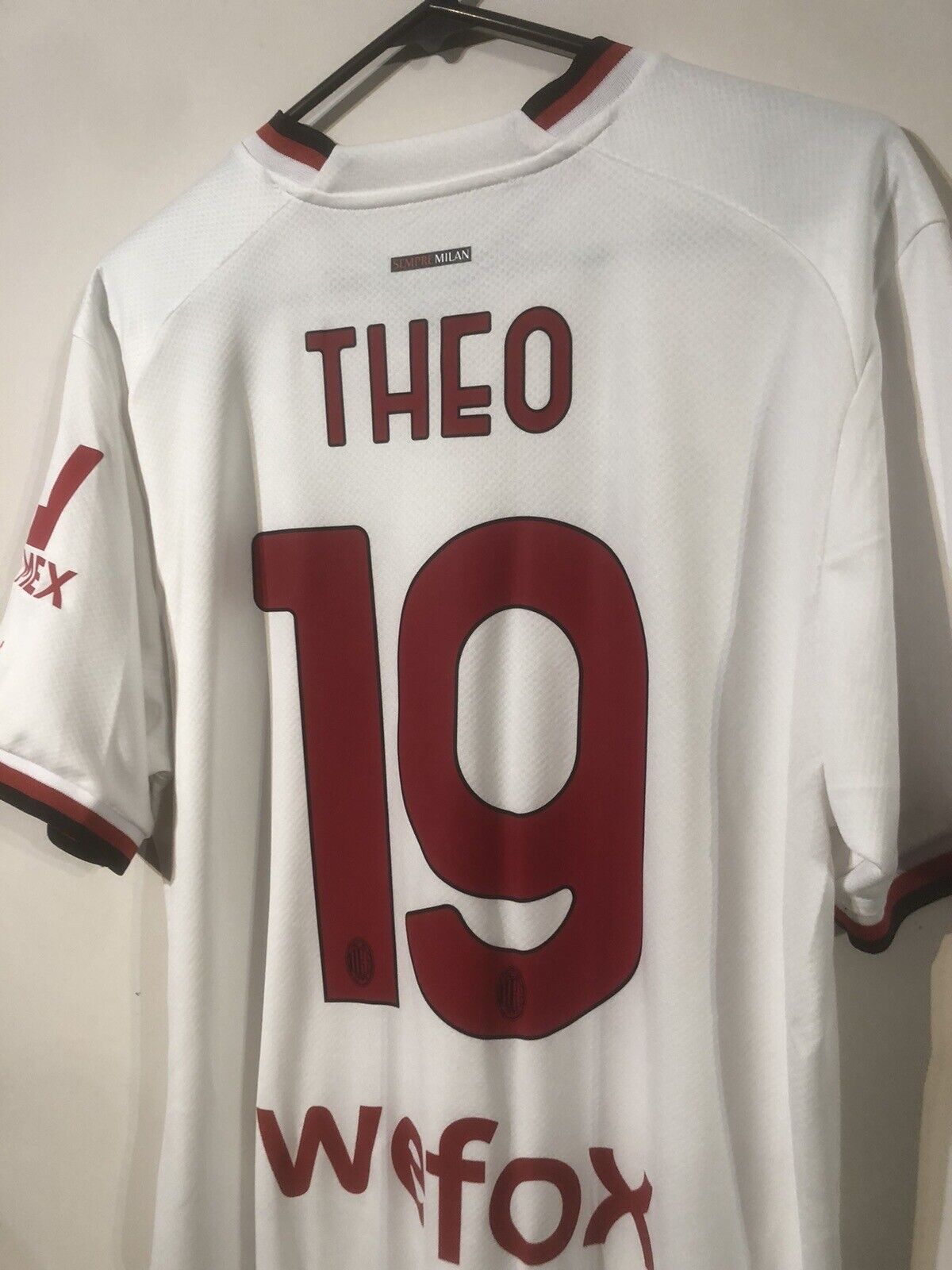 Theo #19 AC Milan Large 2022/23 Away Football Shirt Jersey Puma BNWT