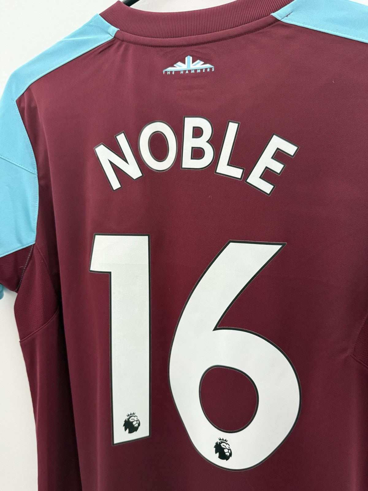 West Ham United Noble #16 2017/18 Medium Home Shirt Umbro Excellent Condition