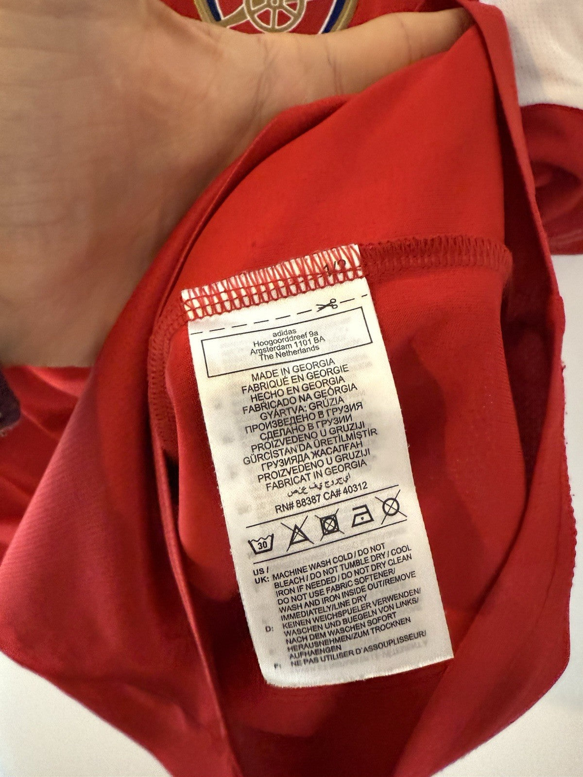 Arsenal Saka #7 2022/23 Small Home Shirt Excellent Condition H35903