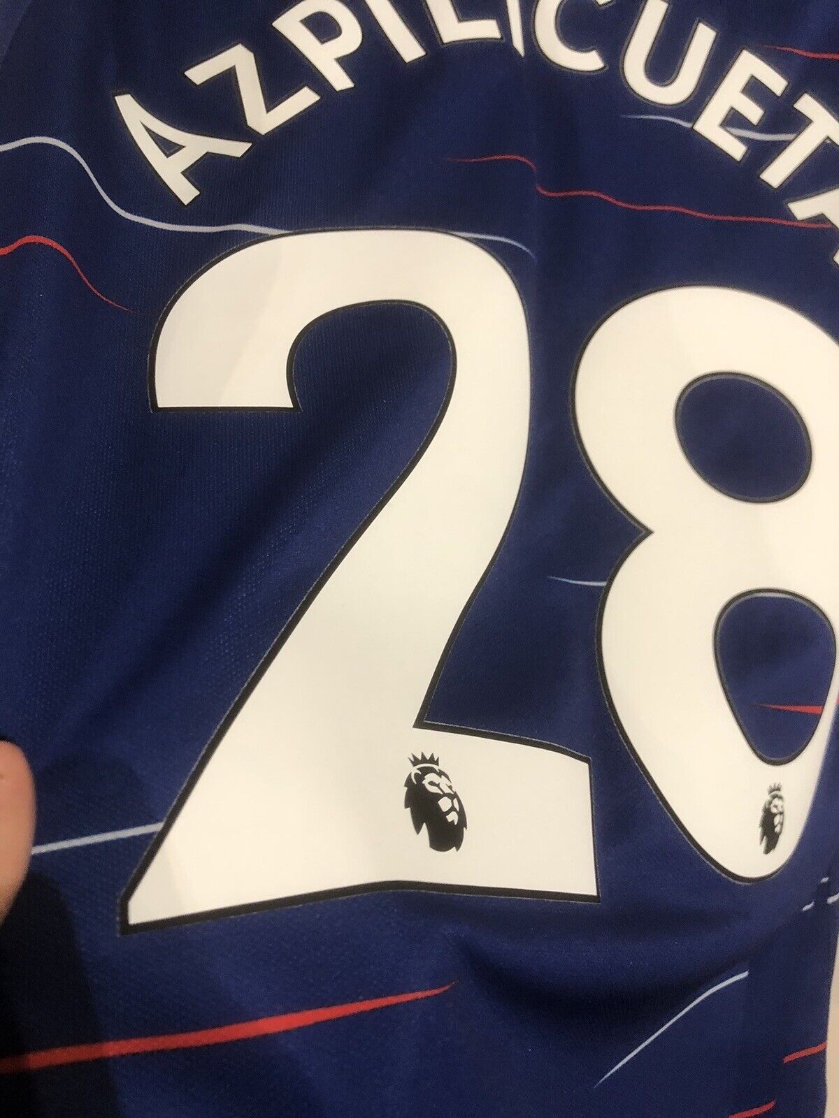 Azpilicueta #28 Chelsea 2018/19 Large Home Shirt Nike Excellent Condition