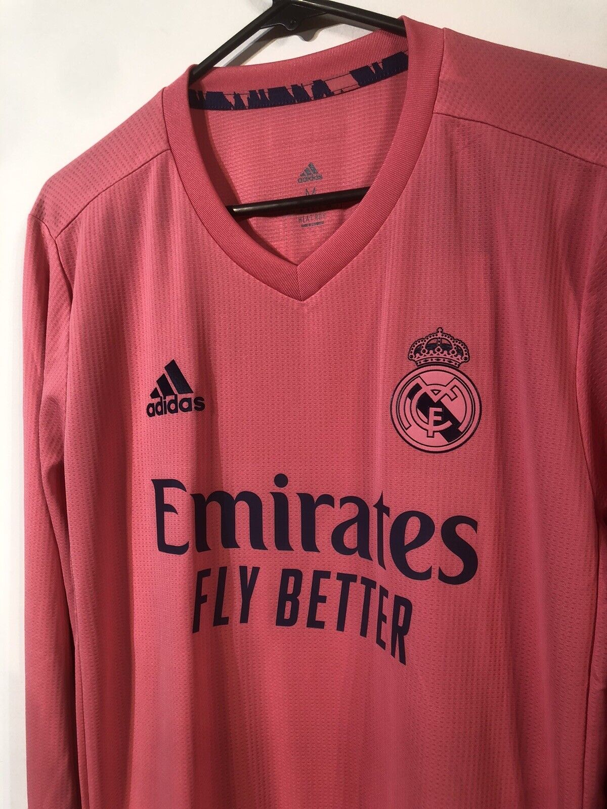Benzema #9 Real Madrid 2020/21 Medium Authentic Long Sleeve Away Shirt BNWT