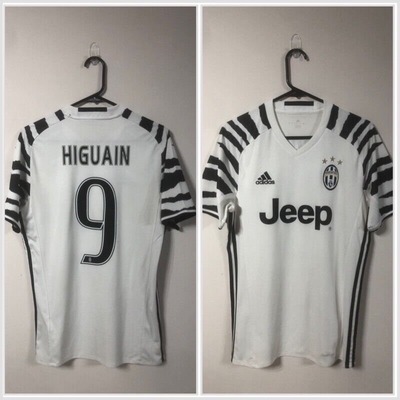 Higuain #9 Juventus 2016/17 Small 3rd Football Shirt Adidas Excellent Condition
