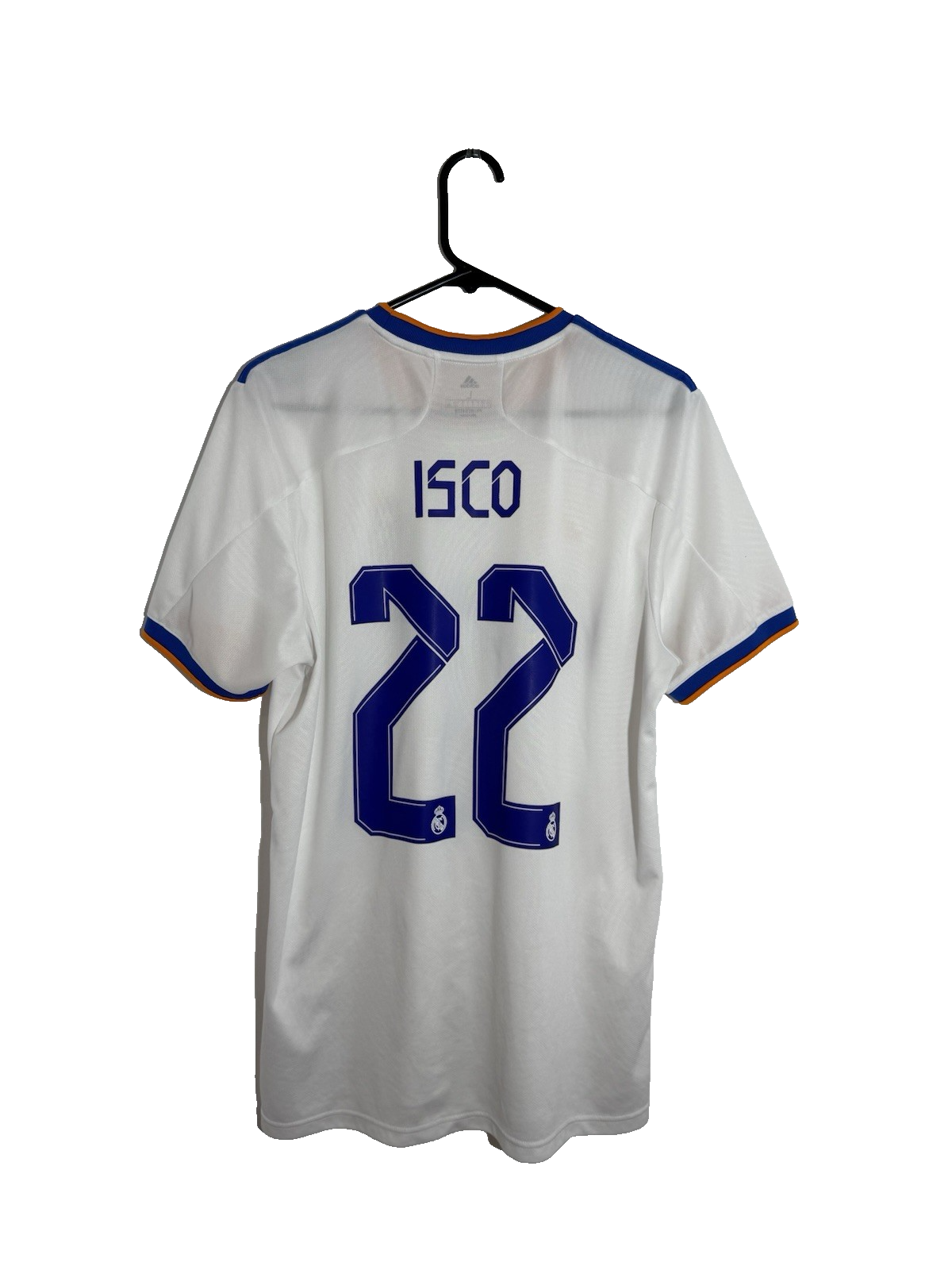 Real Madrid Isco #22 2021/22 Large Home Shirt Adidas Excellent Condition GQ1359