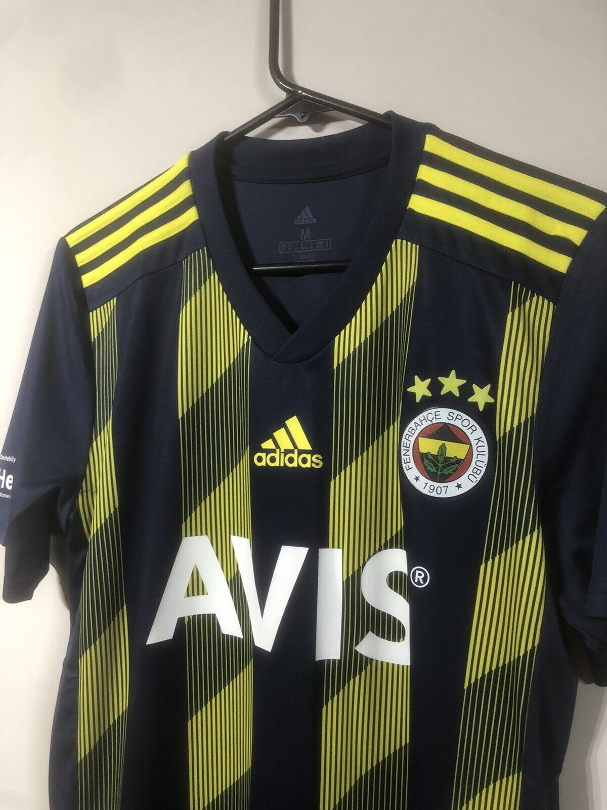 L. Gustavo #20 Fenerbahce BNWT Home 2019/20 Medium Football Shirt Adidas