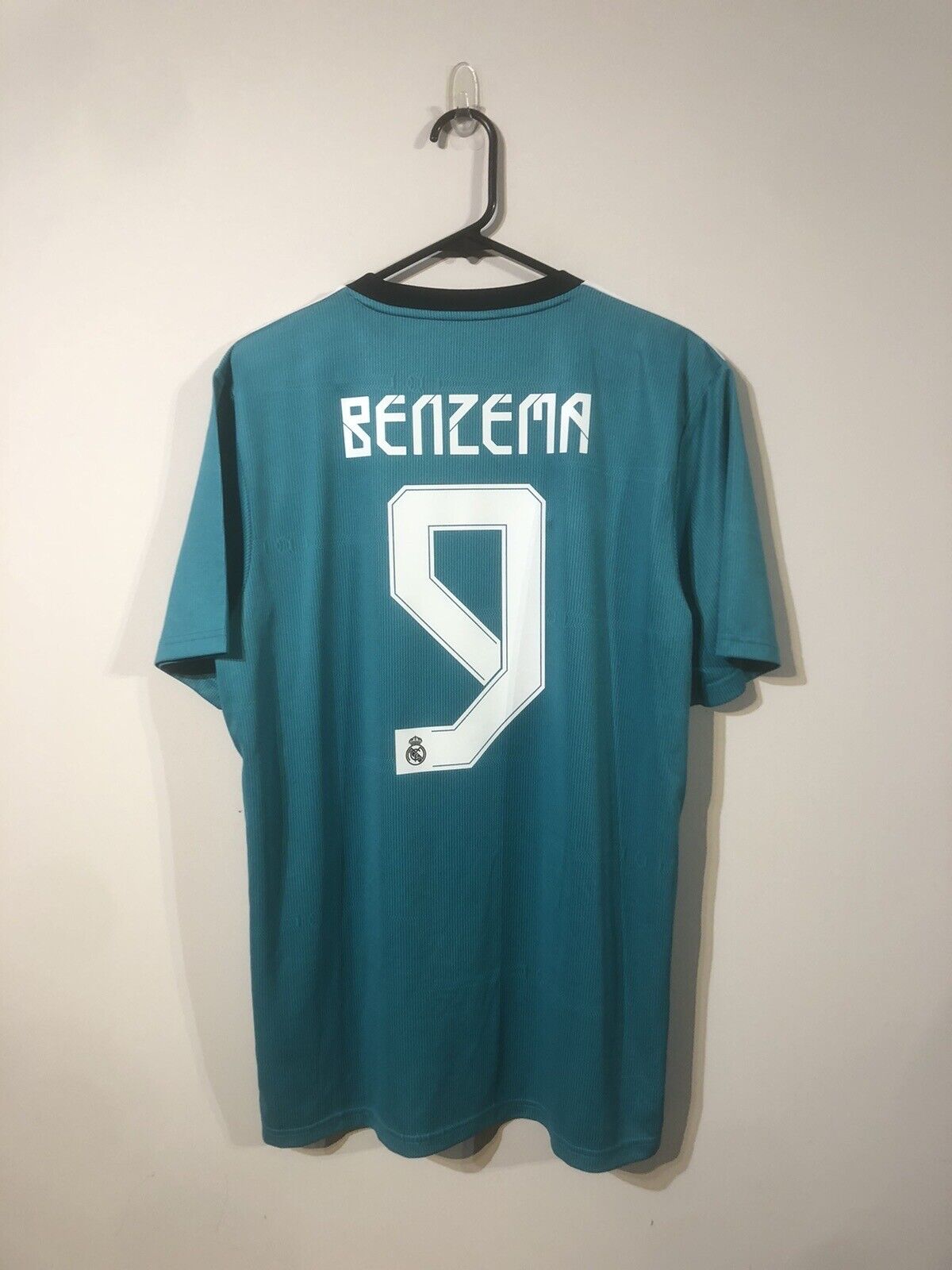 Benzema #9 Real Madrid 2021/22 Large 3rd Shirt Excellent Condition