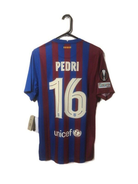 Pedri #16 Barcelona Medium 2021/22 Euro Home BNWT CV7891-428