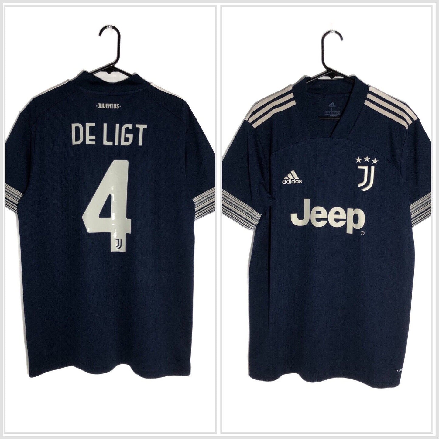 De Ligt 4 Juventus 2020 21 Large Away Shirt Adidas Excellent Condition Gc9087