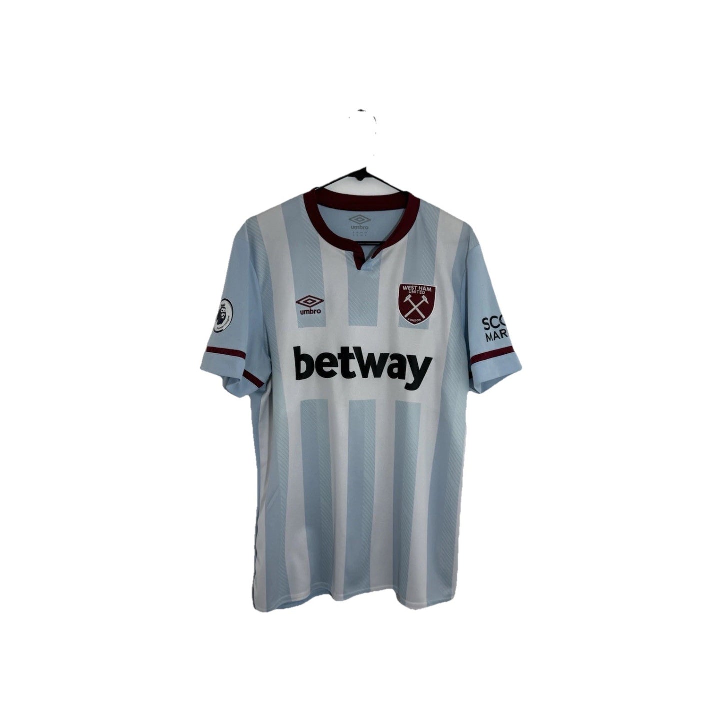 West Ham United Noble #16 2021/22 XL Away Shirt Umbro Excellent Condition
