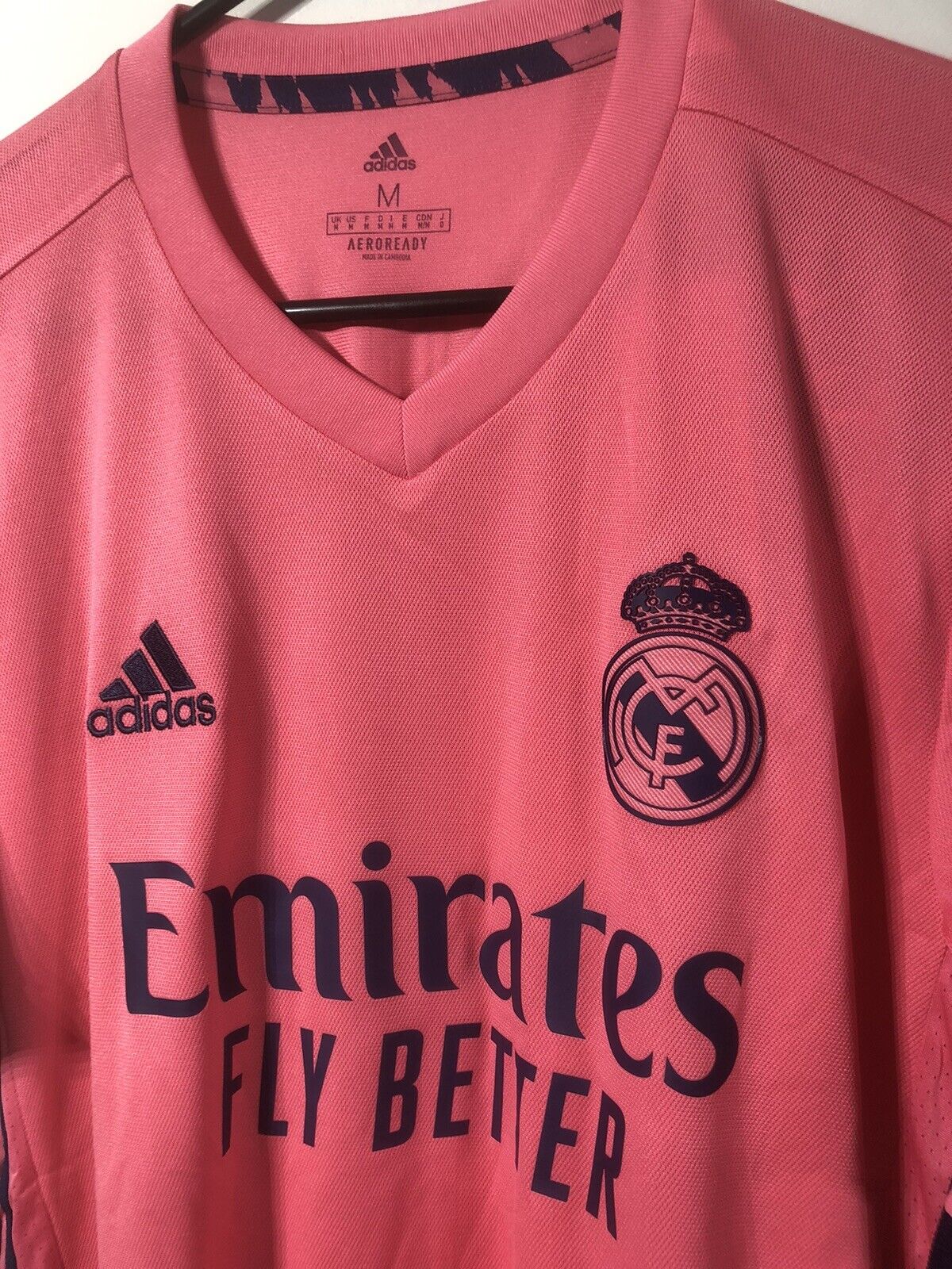 Vinicius Jr #20 Real Madrid 2020/21 Medium Away Shirt Jersey BNWT GI6463