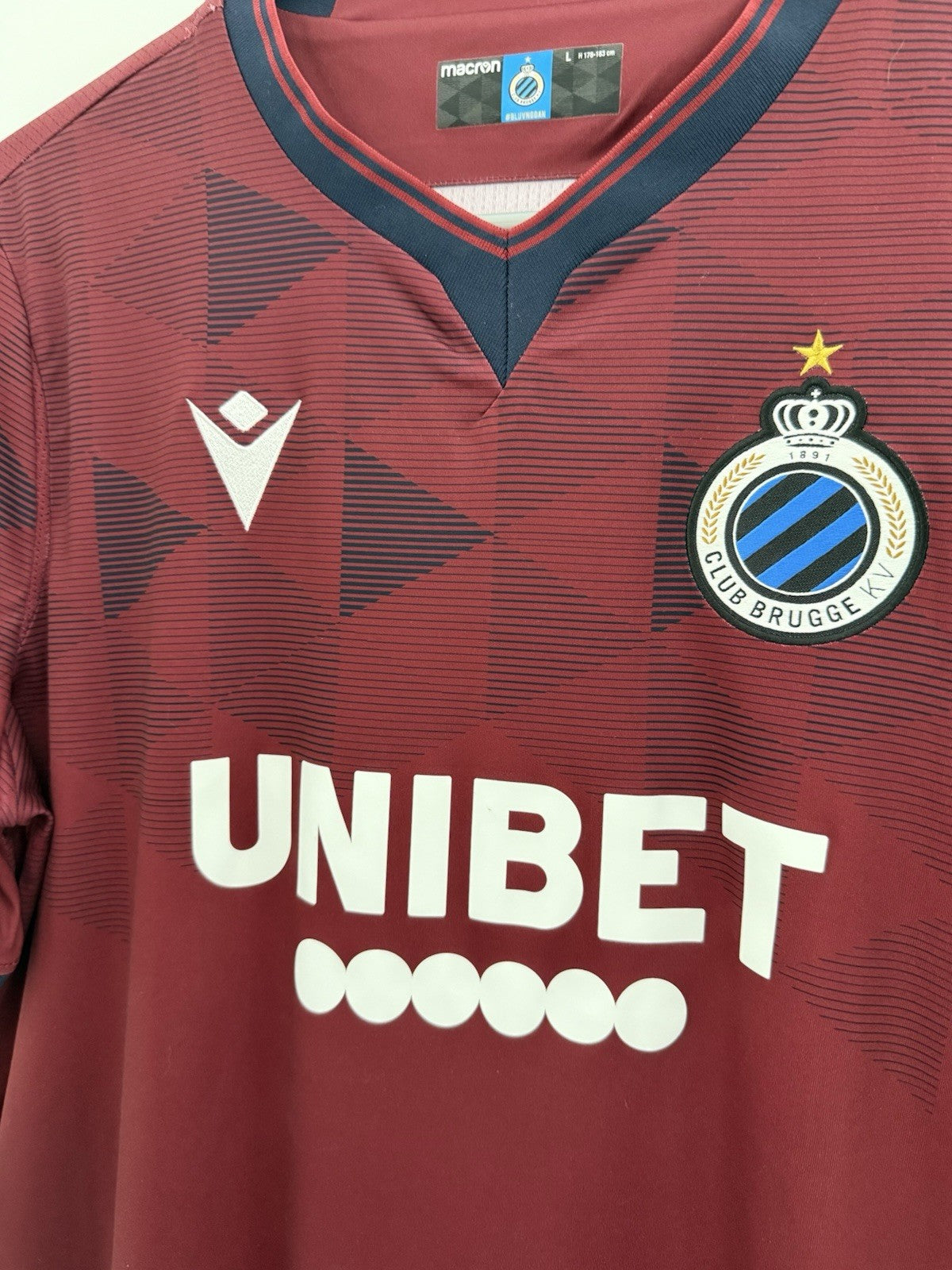 Club Brugge 2019/20 Large Away Shirt Macron Excellent Condition