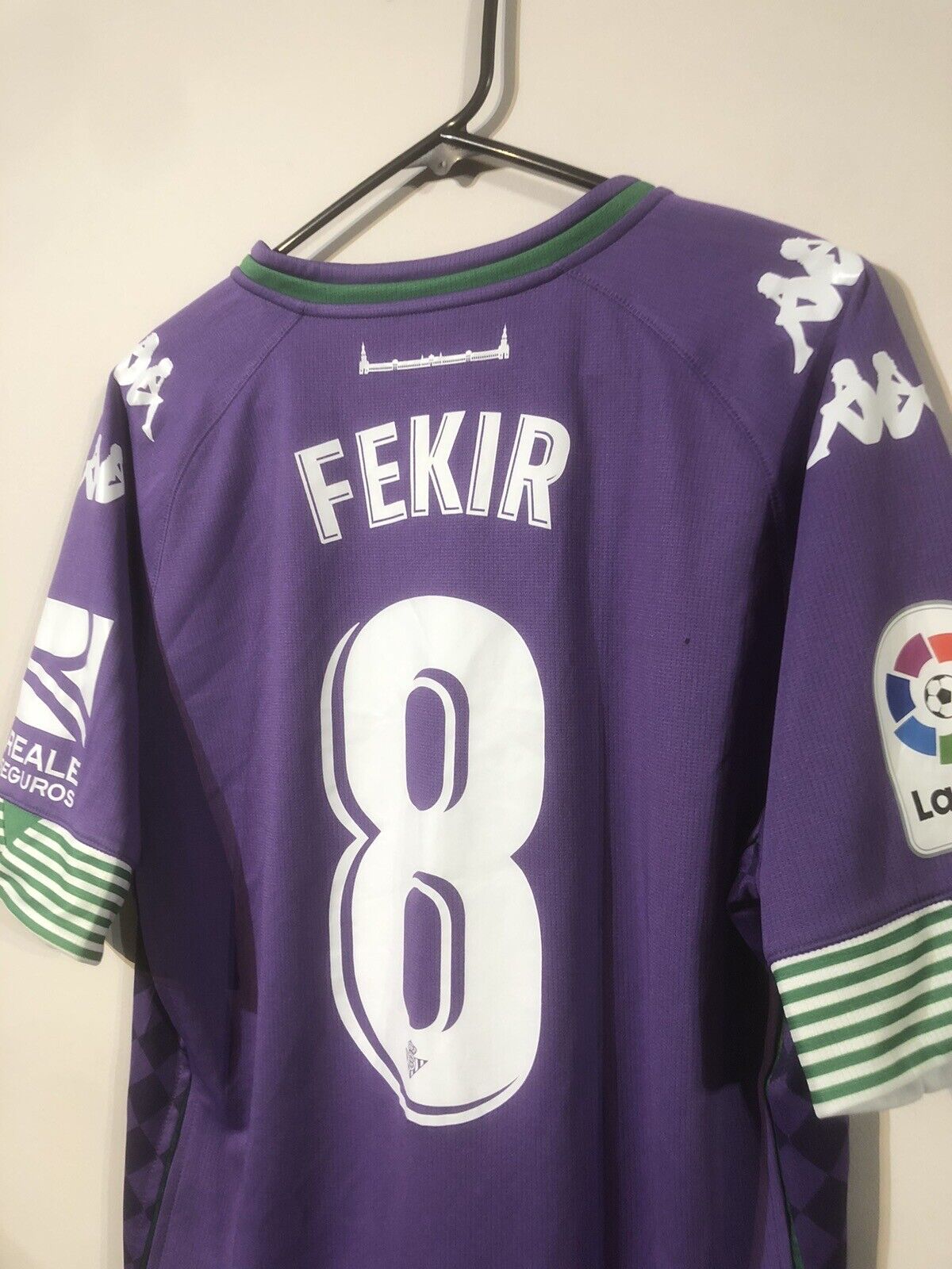 Fekir #8 Real Betis X-Large Kappa Kombat 2020/21 Away Football Shirt