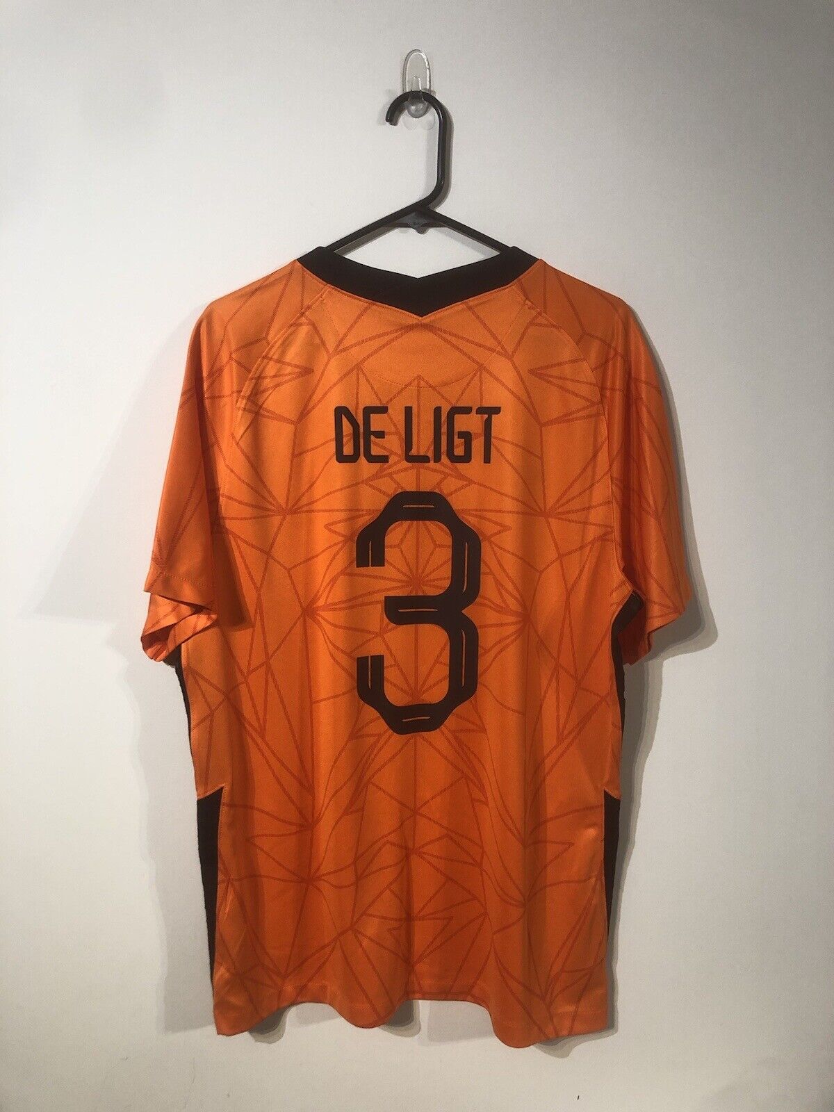 De Ligt #3 Netherlands 2021 Home Large Football Shirt Nike Excellent Condition