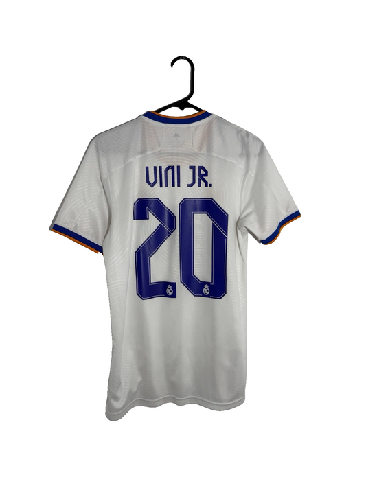 Real Madrid Vini Jr #20 2021/22 Small Home Shirt Adidas Excellent Condition