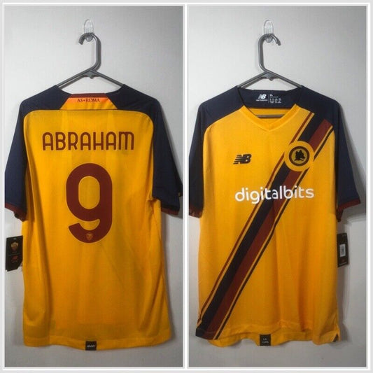 Abraham #9 AS Roma 3rd 2021/22 X-Large Football Shirt New Balance BNWT