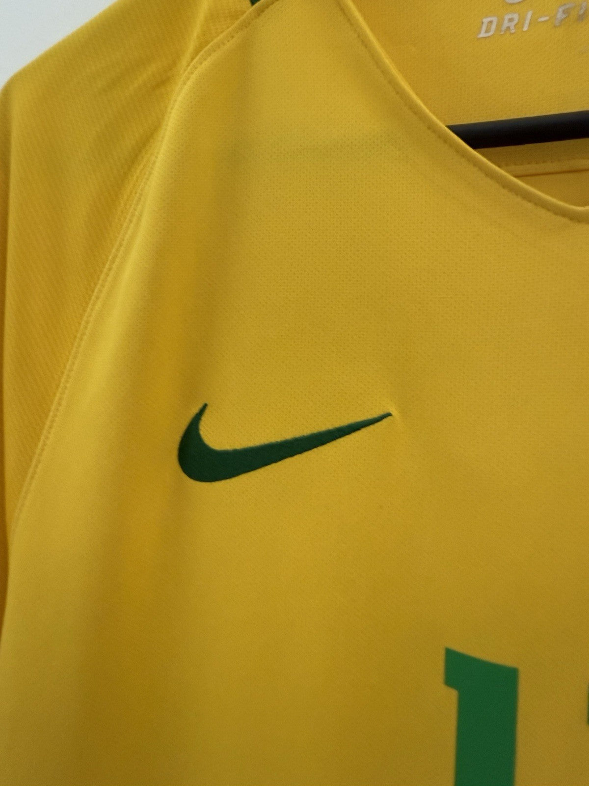 Brazil Coutinho #11 2018 Small Home Shirt Excellent Condition 724597-703
