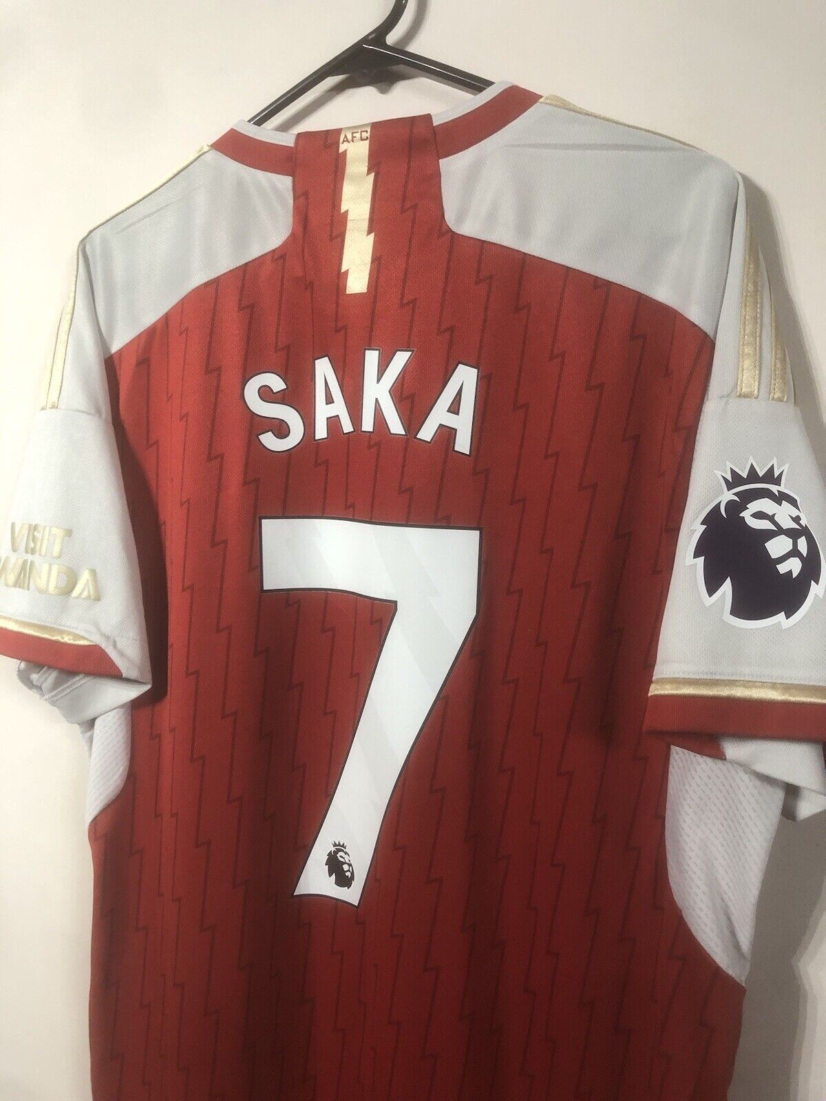 Saka #7 Arsenal 2023/24 XL Home Shirt Adidas Excellent Condition HR6929