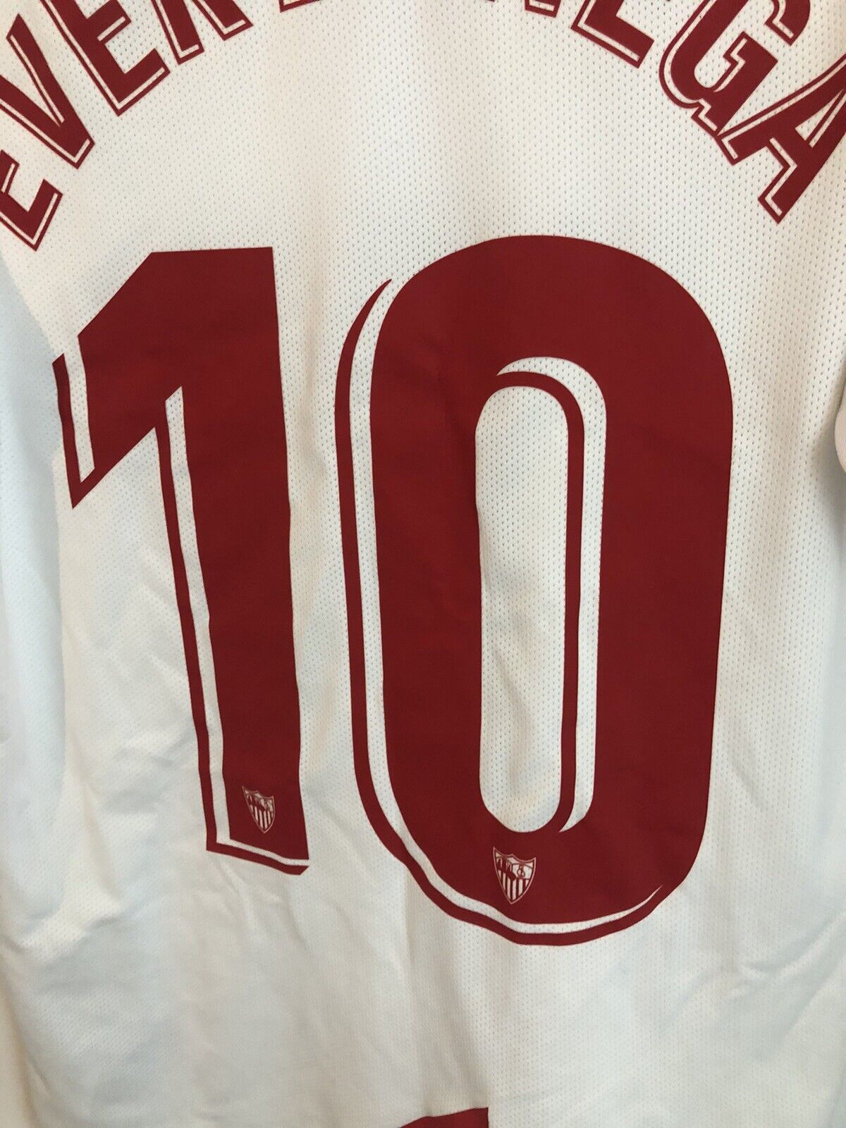 Ever Banega 10 Sevilla 2019 20 Home Medium Shirt Excellent Condition Aj1018 104