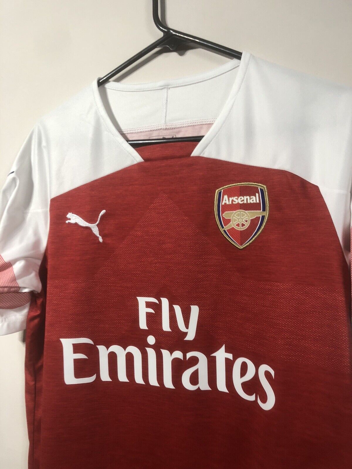 Saka #87 Arsenal 2018/19 Medium Home Shirt Puma Excellent Condition 753209-12