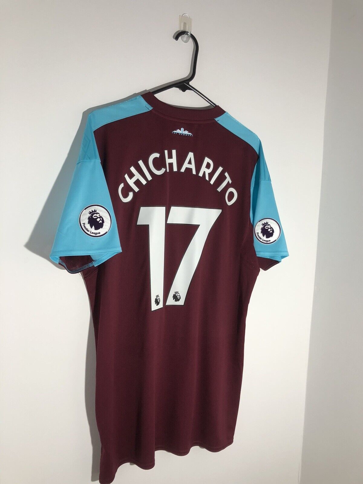 Chicharito 17 West Ham United 2017 18 Large Home Shirt Umbro Excellent Condition