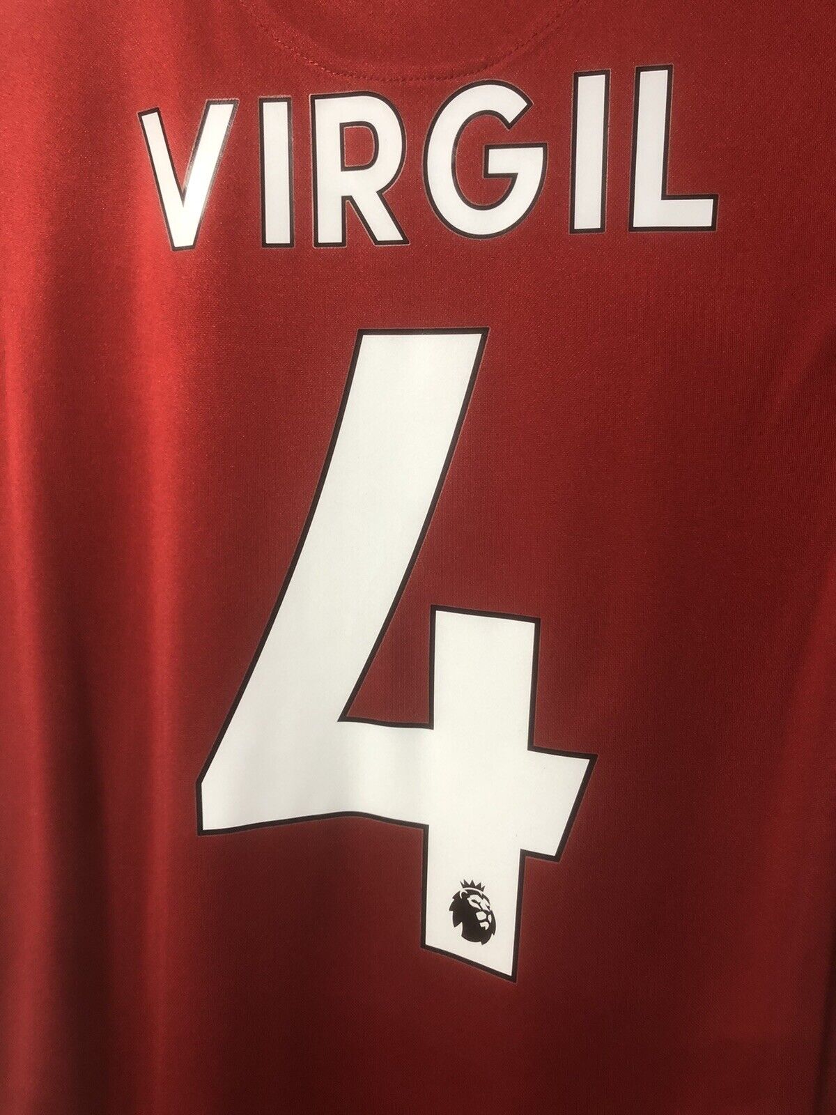 Virgil #4 BNWT Liverpool Small 2020/21 Home Shirt Jersey Nike