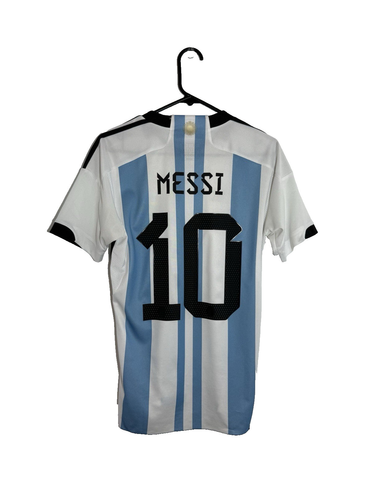 Argentina Messi #10 2022 Small Home Shirt Adidas Very Good Condition HF2158