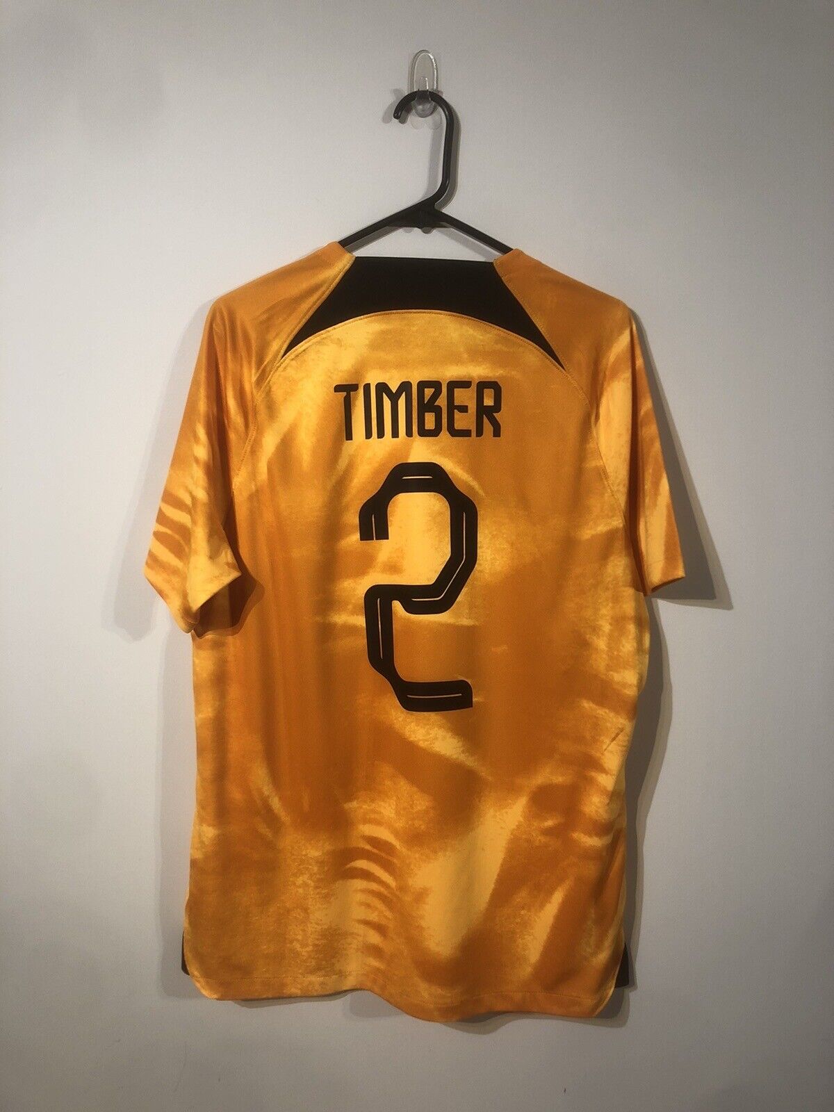 Timber #2 Netherlands 2022 Home Large Football Shirt Nike Excellent Condition