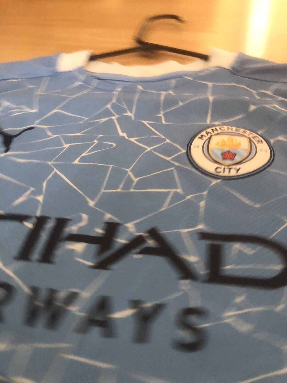 Foden 47 Manchester City 2020 21 Home Medium Shirt Excellent Condition 757058 01