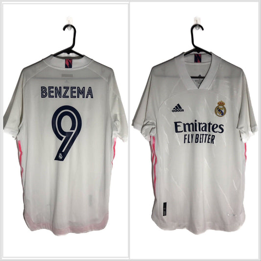 Benzema 9 Real Madrid 2020 21 Large Authentic Home Excellent Condition Fm4736