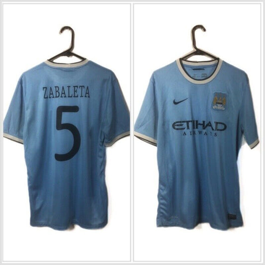 Zabaleta 5 Manchester City 2013 14 Large Home Very Good Condition 574863 489