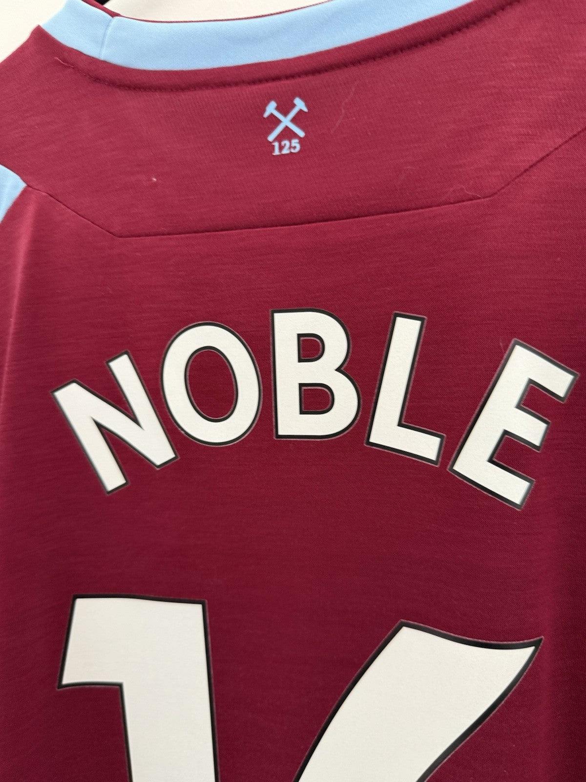West Ham United Noble #16 2020/21 Large Home Shirt Umbro Excellent Condition