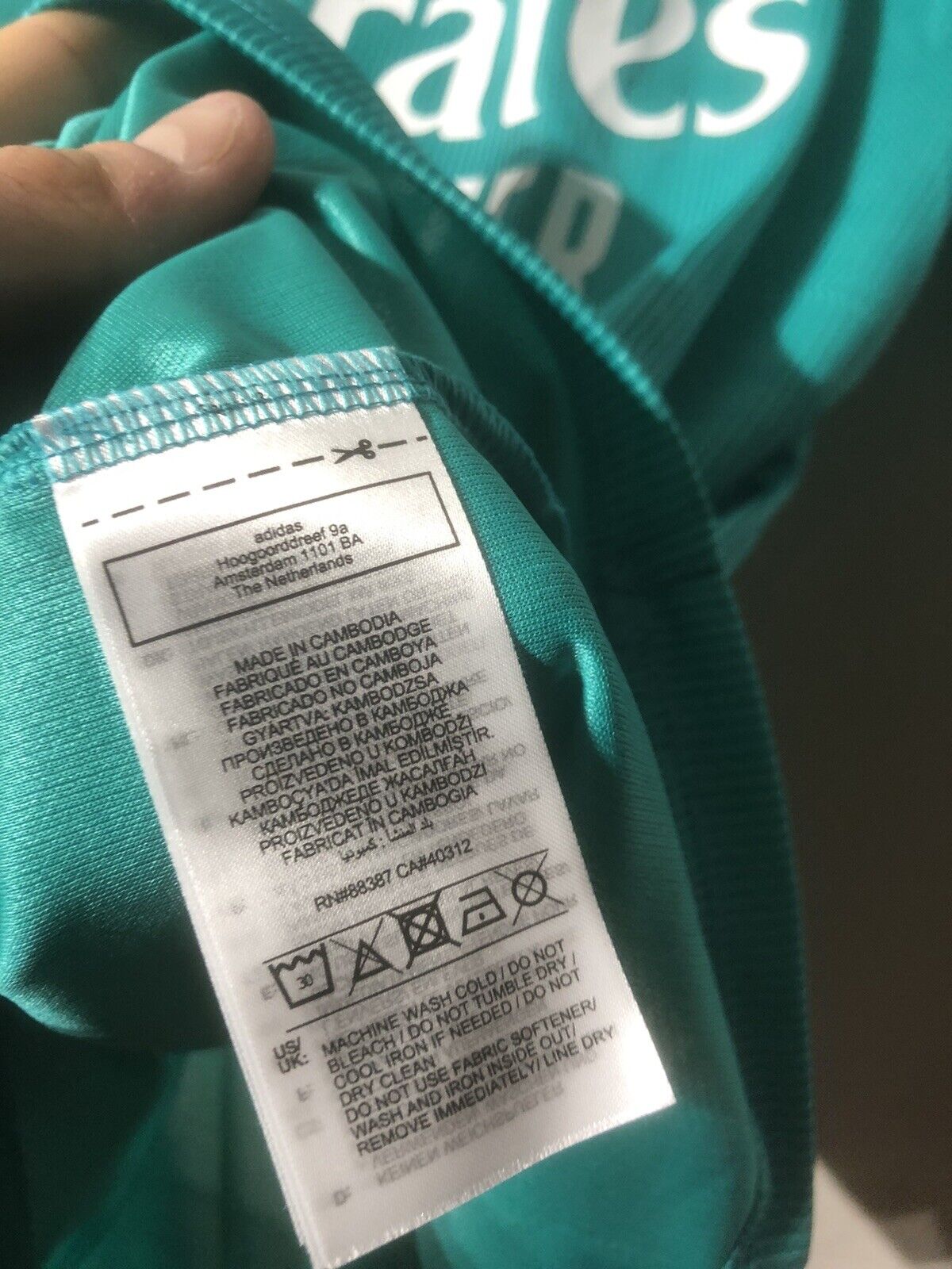 Hazard #7 Real Madrid 2021/22 Small 3rd Shirt BNWT