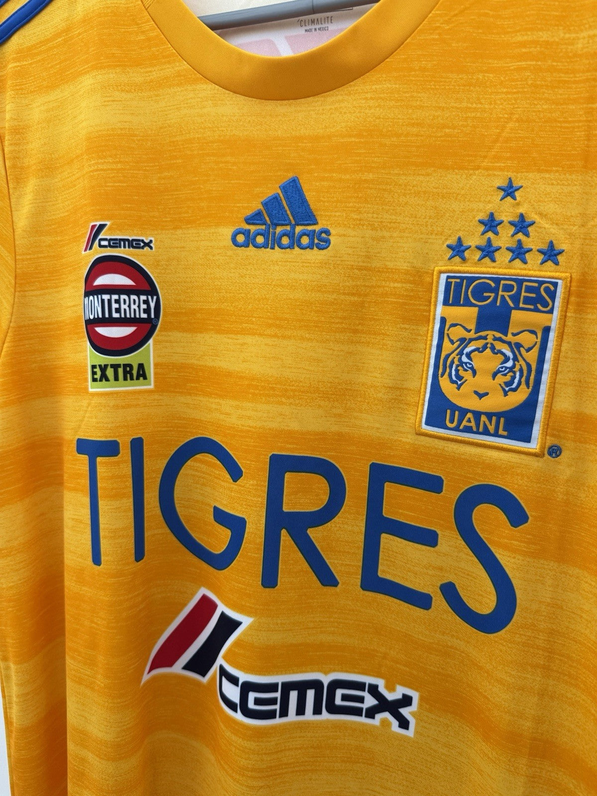Tigres UANL 2019/20 Home Large Shirt Adidas Excellent Condition DW4383
