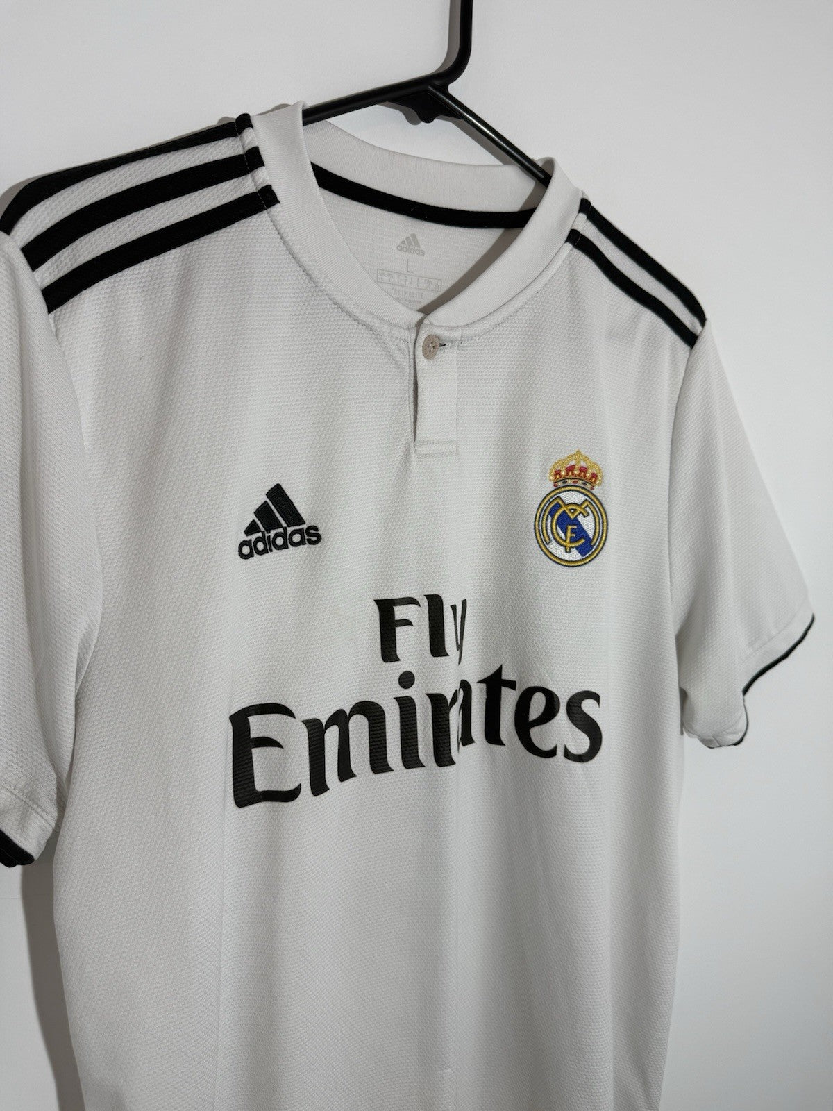 Real Madrid Carvajal #2 2018/19 Home Large Shirt Very Good Condition DH3372