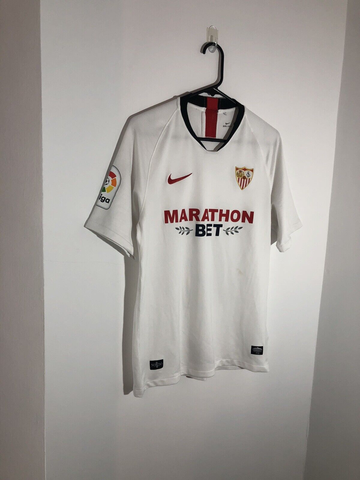 Ever Banega 10 Sevilla 2019 20 Home Medium Shirt Excellent Condition Aj1018 104
