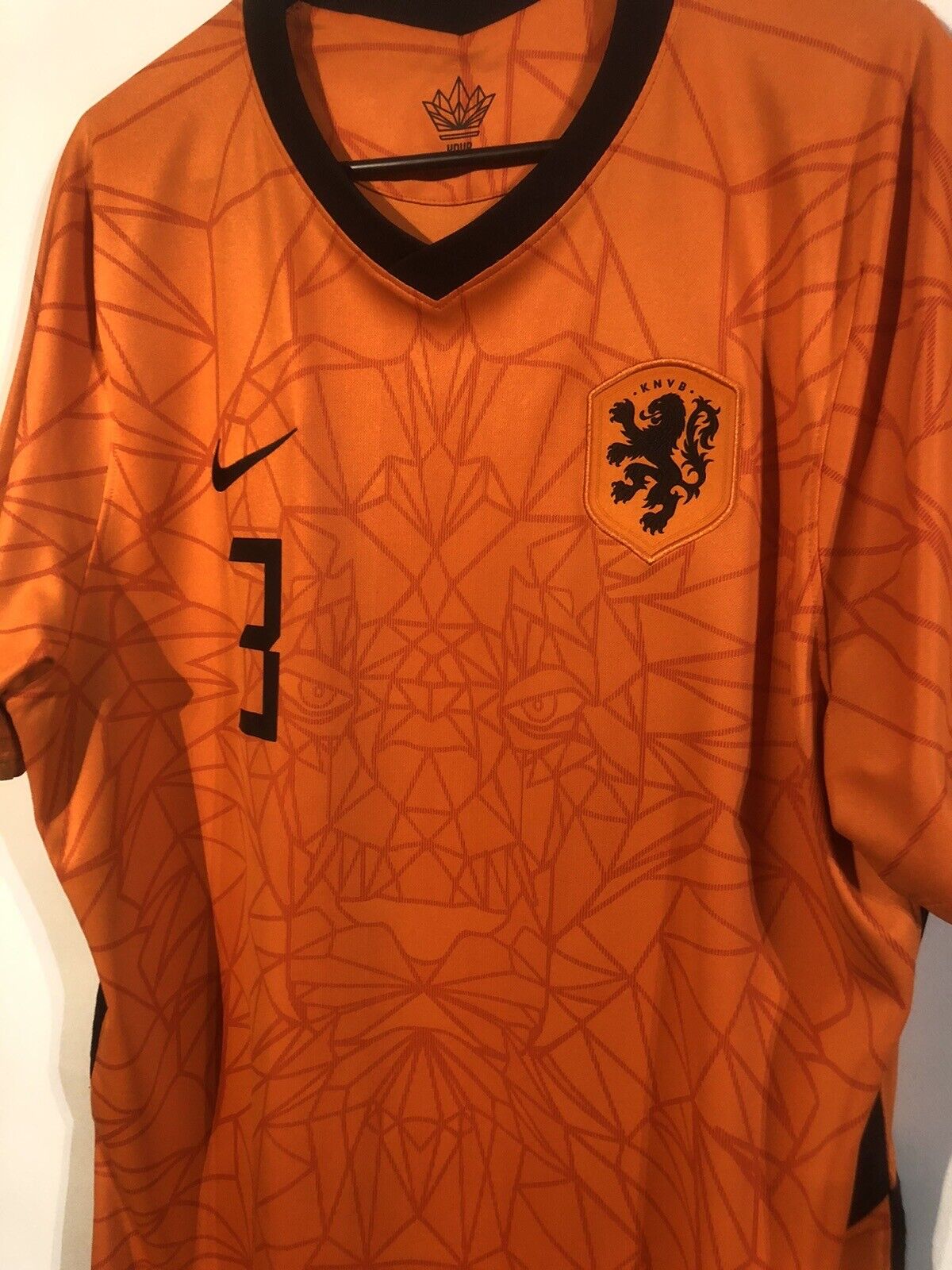De Ligt #3 Netherlands 2020 Home X-Large Football Shirt Nike Excellent Condition