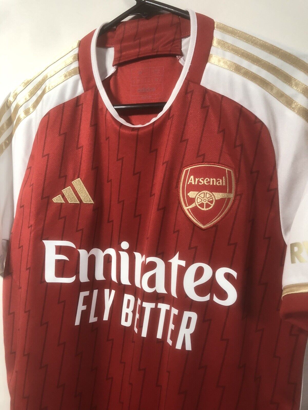 Saka #7 Arsenal 2023/24 Medium Home Shirt Adidas Excellent Condition HR6929