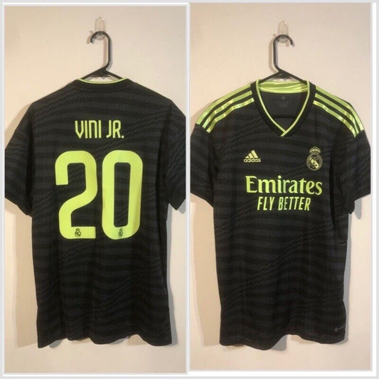 Vini Jr #20 Real Madrid 2022/23 3rd Medium Football Shirt Adidas BNWT