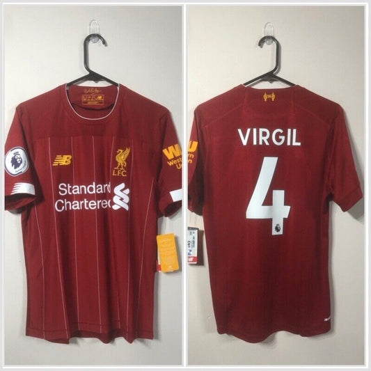 Virgil #4 Liverpool Small 2019/20 Home Shirt Jersey New Balance BNWT MT930000