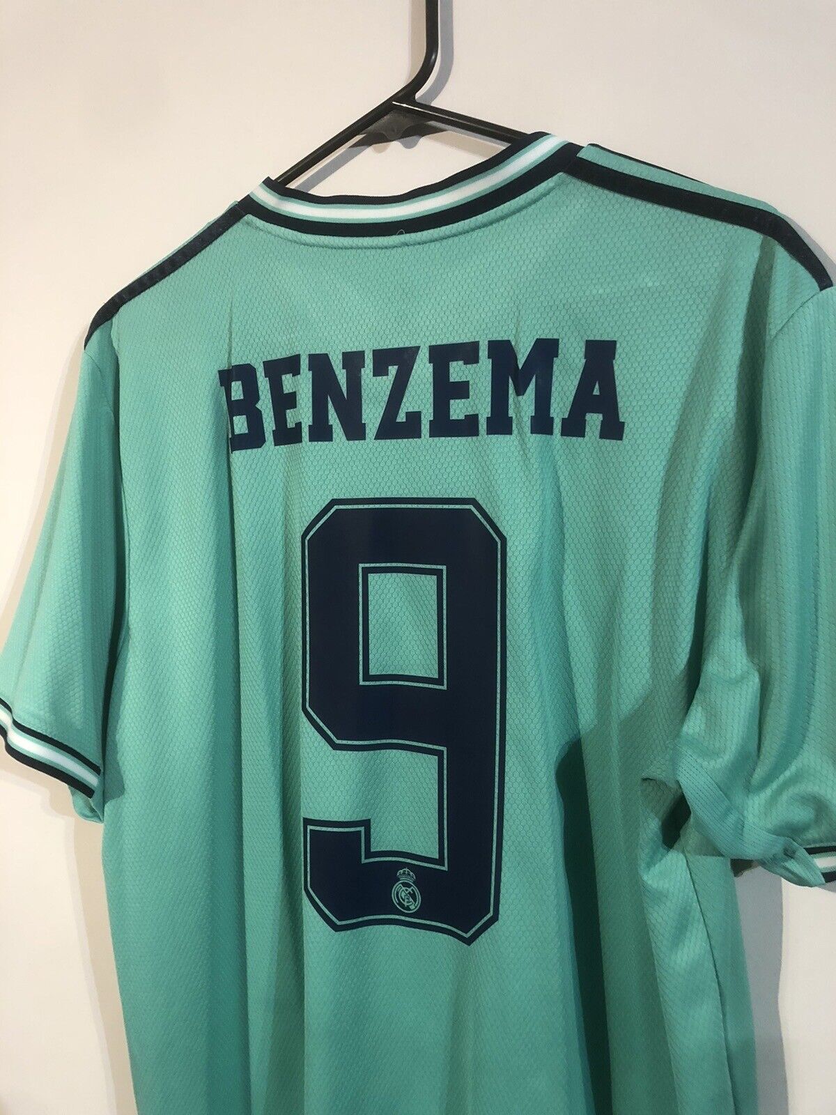 Benzema #9 Real Madrid 2019/20 XL 3rd Shirt Adidas Excellent Condition