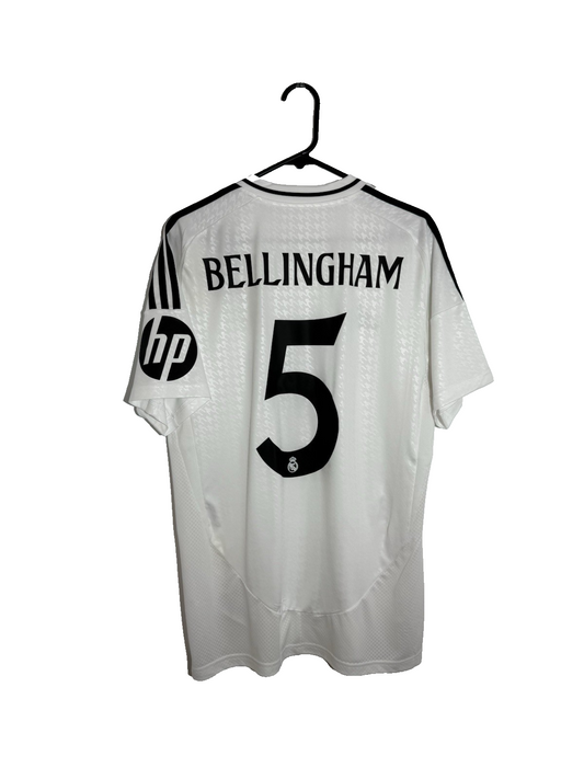 Real Madrid Bellingham #5 2024/25 Home Large Shirt BNWT IU5011