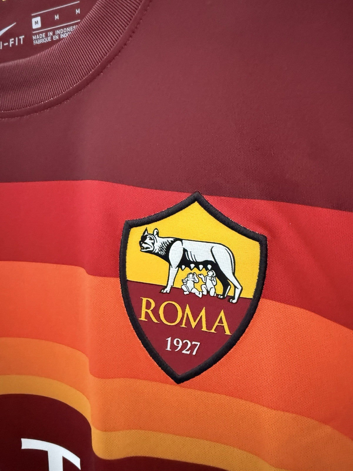 AS Roma Zaniolo #22 2020/21 Home Medium Shirt Nike BNWT CD4248-614