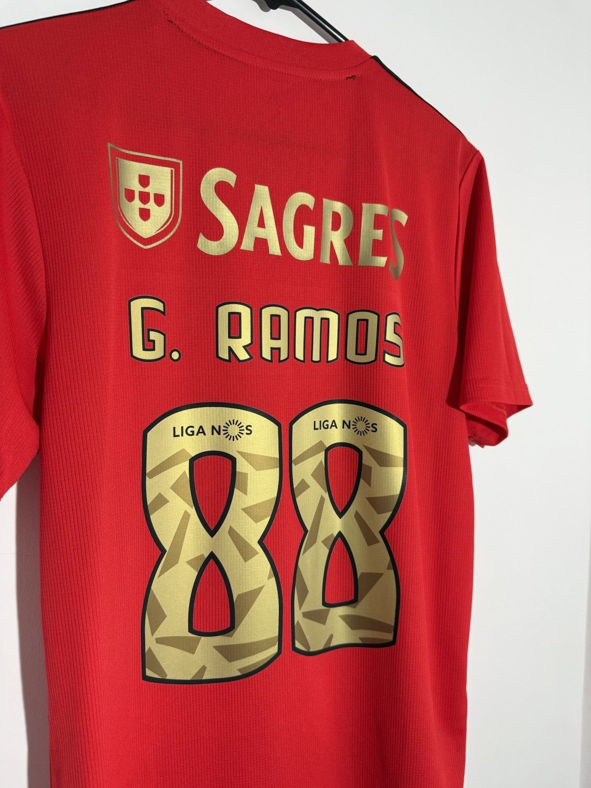 Benfica G. Ramos #88 2020/21 Medium Home Shirt Adidas Excellent Condition GJ9537