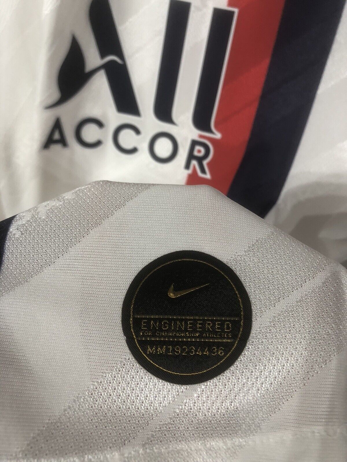 Veratti #6 Paris St Germain BNWT 2019/20 CL Medium 3rd Vaporknit Shirt Nike
