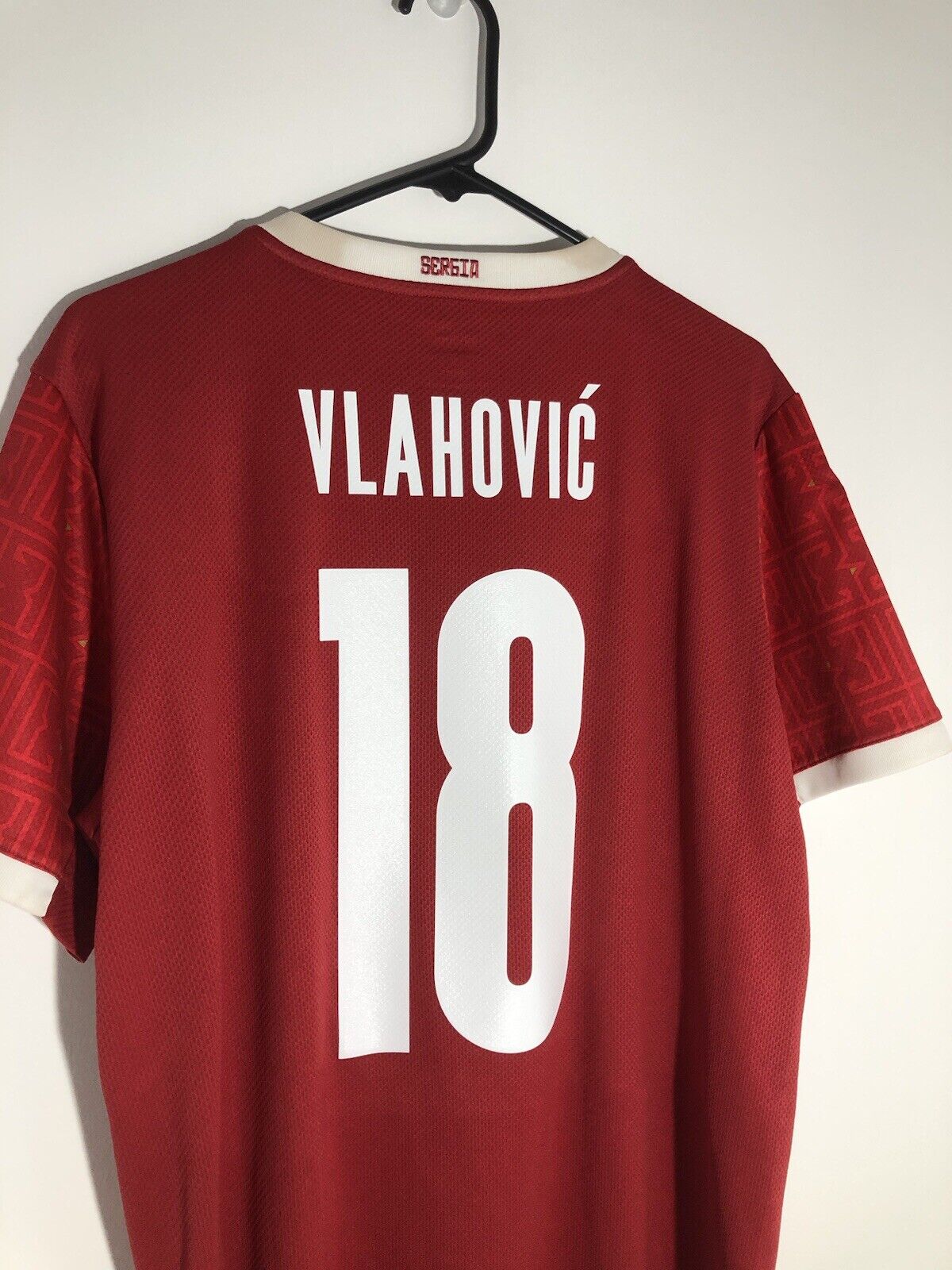 Vlahovic 18 Serbia 2020 21 Large Home Shirt Puma Excellent Condition 756515 01